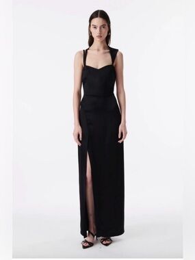 NWT IRO Paris Black Asymmetrical Cutout Maxi Dress 🖤